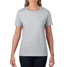 GILDAN Kereknyakú rövid ujjú női póló, Gildan GIL4100, RS Sport Grey-XL