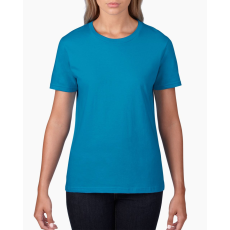 GILDAN Kereknyakú rövid ujjú női póló, Gildan GIL4100, Sapphire-2XL