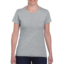 GILDAN Kerknyakú karcsusított női póló, Gildan GIL5000, Sport Grey-S női póló