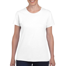 GILDAN Kerknyakú karcsusított női póló, Gildan GIL5000, White-2XL