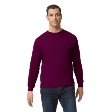 GILDAN Klasszikus szabású hosszú ujjú póló, Gildan GI5400, Maroon-3XL férfi póló