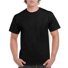 GILDAN Klasszikus szabású rövid ujjú kereknyakú póló, Gildan GIH000, Black-3XL