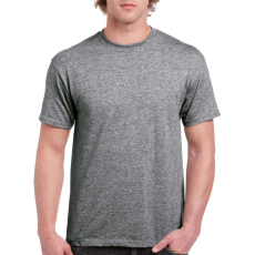 GILDAN Klasszikus szabású rövid ujjú kereknyakú póló, Gildan GIH000, Graphite Heather-2XL