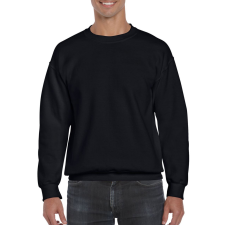 GILDAN Környakas unisex prémium pulóver, Gildan GI12000, Black-M férfi pulóver, kardigán
