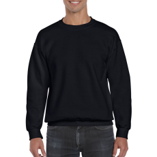 GILDAN Környakas unisex prémium pulóver, Gildan GI12000, Black-XL