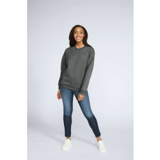 GILDAN Környakú uniszex pulóver, Gildan GISF000, Charcoal-2XL