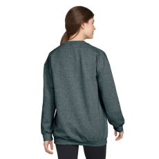 GILDAN Környakú uniszex pulóver, Gildan GISF000, Dark Heather-3XL