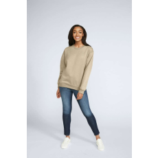 GILDAN Környakú uniszex pulóver, Gildan GISF000, Sand-4XL