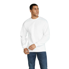 GILDAN Környakú uniszex pulóver, Gildan GISF000, White-4XL férfi pulóver, kardigán