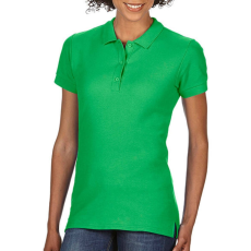 GILDAN Női Galléros póló Rövid ujjú Gildan Premium Cotton Ladies' Double Piqué Polo - 2XL, Ír zöld