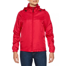 GILDAN Női széldzseki Gildan GILWR800 Hammer Ladies Windwear Jacket -XL, Red női dzseki, kabát