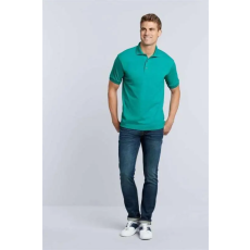 GILDAN Póló (Gildan Dryblend) férfi galléros unisex, navy, 2XL
