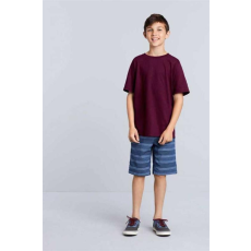 GILDAN Póló (Gildan Heavy Cotton) gyerek gyerek (100%pamut) maroon, S