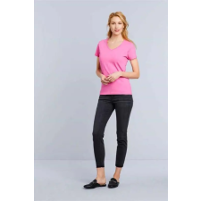 GILDAN Póló (Gildan Premium Cotton) női prémium pamut v-nyakú női, navy, L munkaruha