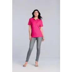 GILDAN Póló (Gildan Softstyle) női galléros (100%pamut 177g/m2) red, XL