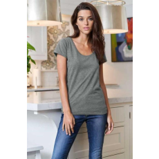 GILDAN Póló (Gildan Softstyle) női mély vágású nyak női, heather irish green, 2XL