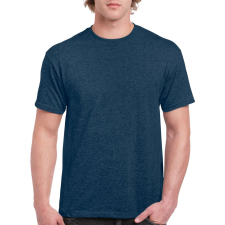 GILDAN Póló (Gildan Ultra Cotton) (100%pamut 203g/m2) heather navy, M munkaruha
