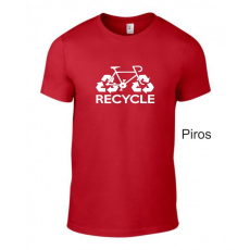 GILDAN Póló - Recycle bicikli