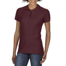 GILDAN Prémium dupla piké galléros női póló, Gildan GIL85800, Maroon-XL
