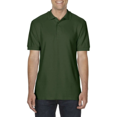 GILDAN Prémium dupla piké kötésű galléros férfi póló, Gildan GI85800, Forest Green-XL