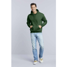 GILDAN Pulóver (Gildan Dryblend) kapucnis (50%pamut 50%poliészter) safety green, 2XL munkaruha