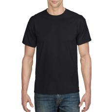 GILDAN Rövid ujjú kereknyakú unisex póló, Gildan GI8000, Black-M