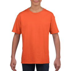 GILDAN Rövid ujjú Softstyle gyerekpóló, Gildan GIB64000, Orange-M