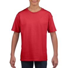 GILDAN Rövid ujjú Softstyle gyerekpóló, Gildan GIB64000, Red-L
