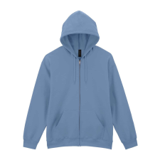 GILDAN Softstlye Midweight cipzáros - kapucnis pulóver GISF600, Stone Blue-4XL férfi pulóver, kardigán