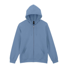 GILDAN Softstlye Midweight cipzáros - kapucnis pulóver GISF600, Stone Blue-XL