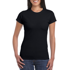 GILDAN Softstyle ® gyűrűs fonású pamut női póló (black, 2XL)