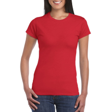 GILDAN Softstyle ® gyűrűs fonású pamut női póló (red, 2XL) női póló