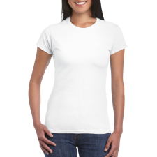 GILDAN Softstyle ® gyűrűs fonású pamut női póló (white, 2XL) női póló
