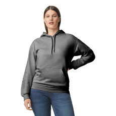 GILDAN Softstyle kapucnis pulóver kenguruzsebbel, Gildan GISF500, Charcoal-XL