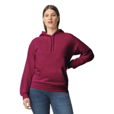 GILDAN Softstyle kapucnis pulóver kenguruzsebbel, Gildan GISF500, Maroon-L