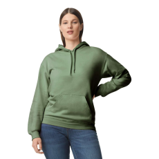 GILDAN Softstyle kapucnis pulóver kenguruzsebbel, Gildan GISF500, Military Green-L