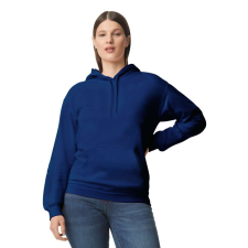 GILDAN Softstyle kapucnis pulóver kenguruzsebbel, Gildan GISF500, Navy-3XL férfi pulóver, kardigán