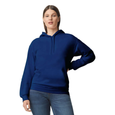 GILDAN Softstyle kapucnis pulóver kenguruzsebbel, Gildan GISF500, Navy-4XL