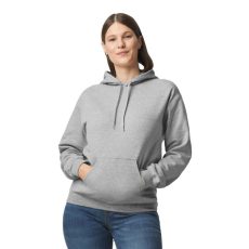 GILDAN Softstyle kapucnis pulóver kenguruzsebbel, Gildan GISF500, RS Sport Grey-XL