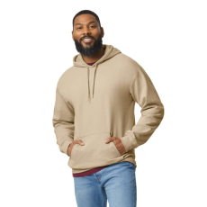 GILDAN Softstyle kapucnis pulóver kenguruzsebbel, Gildan GISF500, Sand-3XL