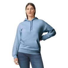 GILDAN Softstyle kapucnis pulóver kenguruzsebbel, Gildan GISF500, Stone Blue-L