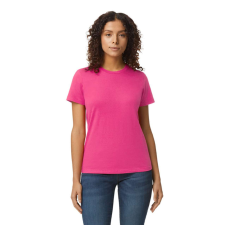GILDAN Softstyle kereknyakú rövid ujjú női póló, Gildan GIL65000, Heliconia-M női póló