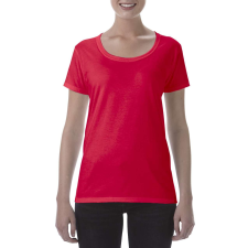 GILDAN Softstyle® női deep scoop póló (red, L) női póló