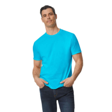GILDAN softstyle pamut póló, GI980, kereknyakú, Caribbean Blue-M férfi póló