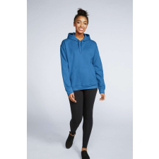GILDAN Softstyle® puha, gyűrűs fonású pamut unisex kapucnis pulóver (royal, 2XL) munkaruha