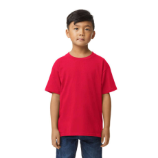 GILDAN Softstyle rövid ujjú kereknyakú gyerekpóló, Gildan GIB65000, Red-XS