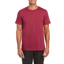 GILDAN Softstyle rövid ujjú környakas póló, Gildan GI64000, Antique Cherry Red-M férfi póló