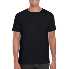 GILDAN Softstyle rövid ujjú környakas póló, Gildan GI64000, Black-2XL férfi póló