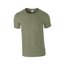 GILDAN Softstyle rövid ujjú környakas póló, Gildan GI64000, Heather Military Green-4XL