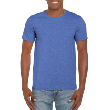 GILDAN Softstyle rövid ujjú környakas póló, Gildan GI64000, Heather Royal-3XL férfi póló